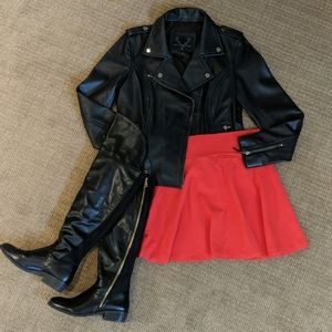 Forever 21 Red A-Line Skirt